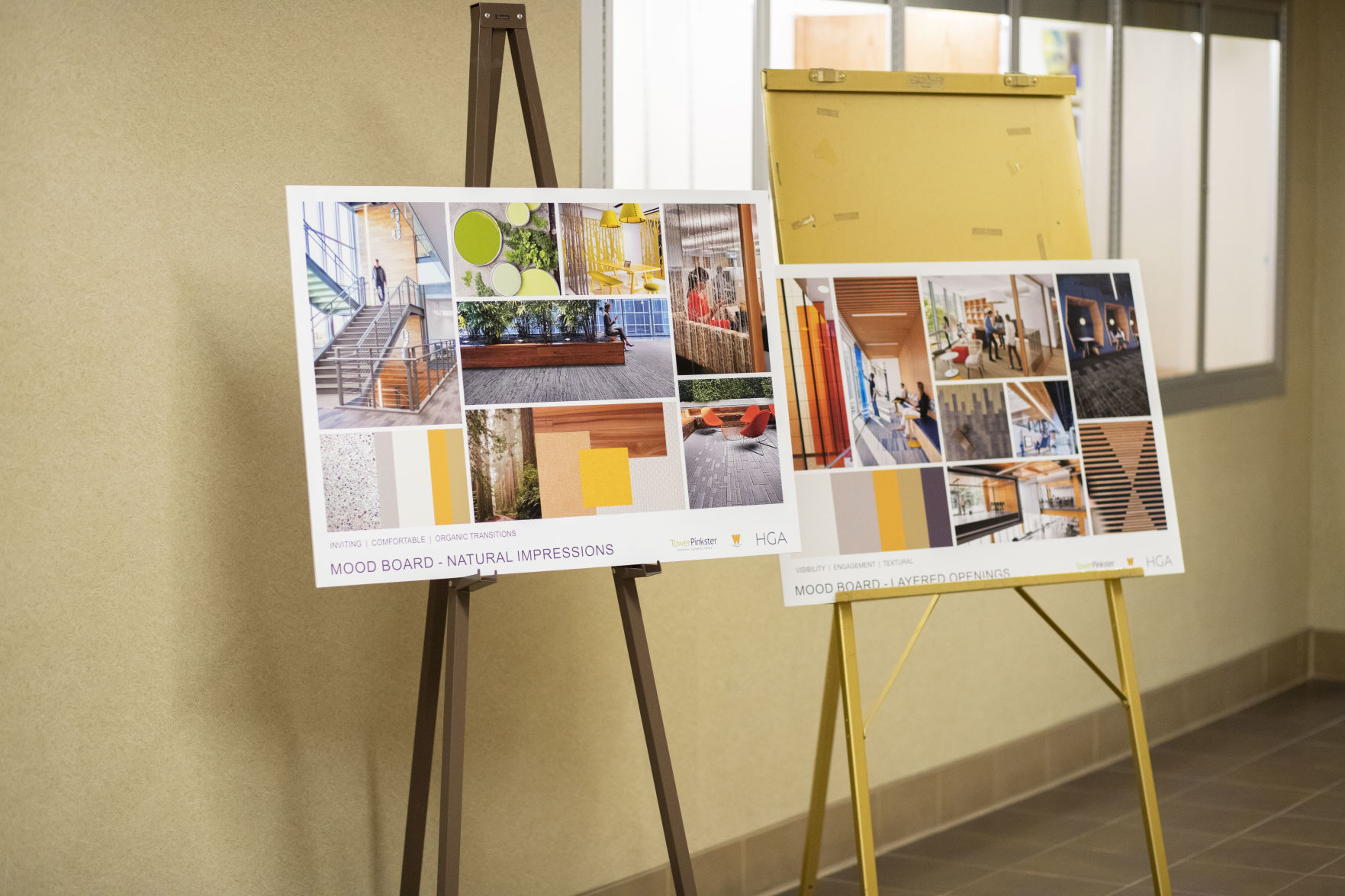 Dunbar Hall interior design boards.